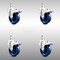 Service Caster 4 Inch 316SS Solid Polyurethane Wheel Swivel 3/8 Inch Stem Caster Set Lock Brake SCC-SS316TSTTL20S414-SPUS-381615-4 - alternate 2